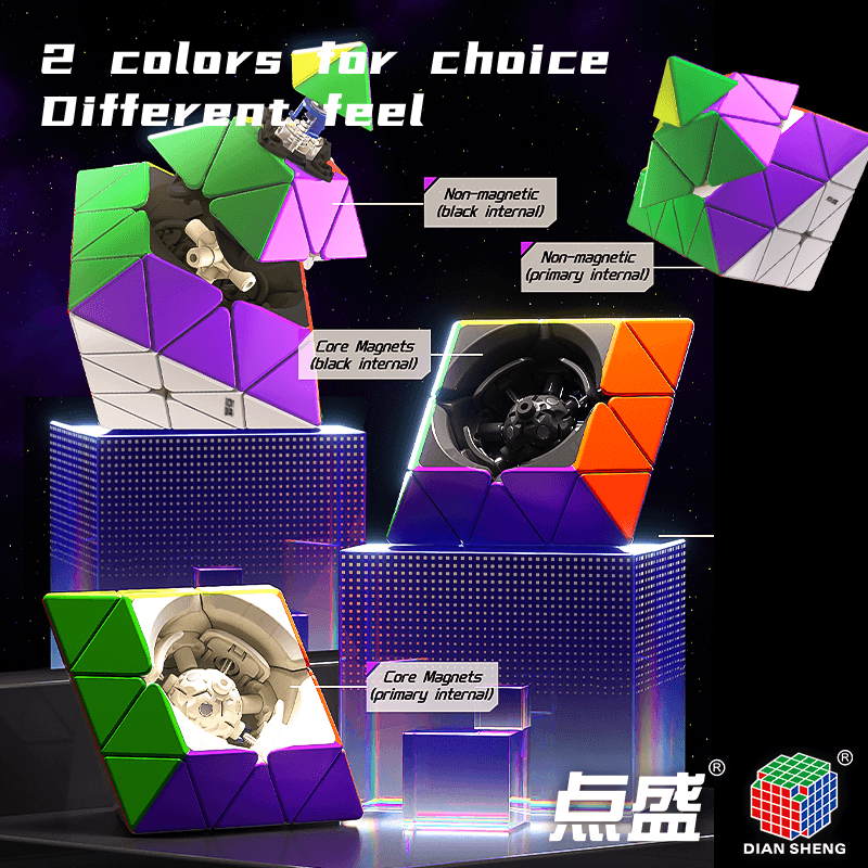 DianSheng Core-Magnetic Corner Turning Octahedron(CTO) - Black Internal image 7