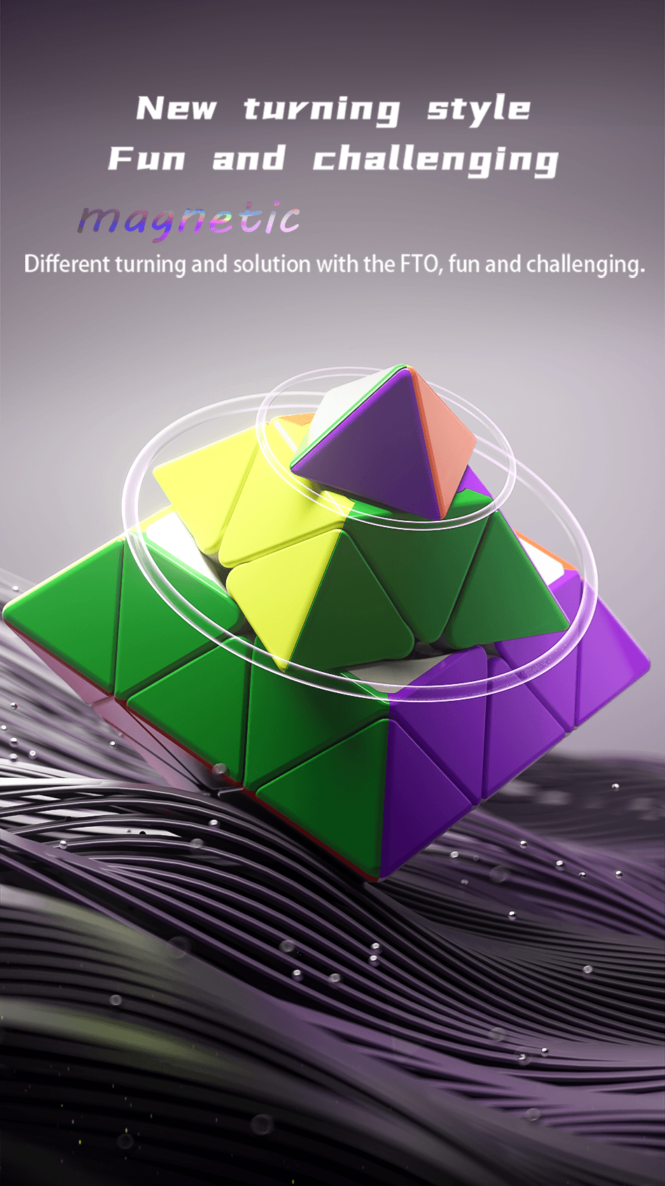 DianSheng Core-Magnetic Corner Turning Octahedron(CTO) - Black Internal image 16