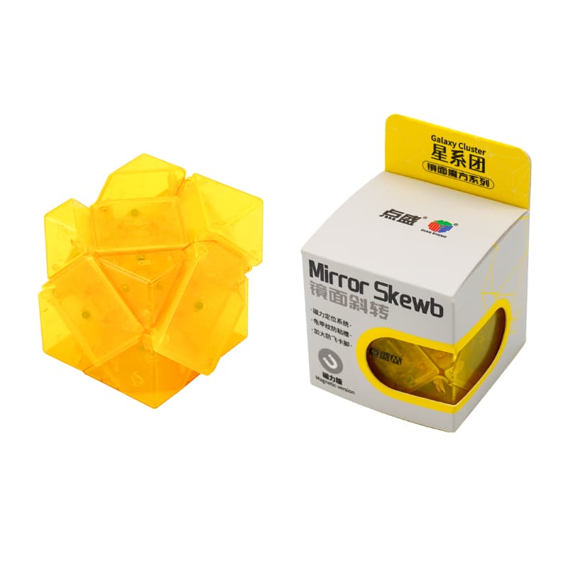 DianSheng Mirror Skewb Magnetic - Trans.Yellow image 3