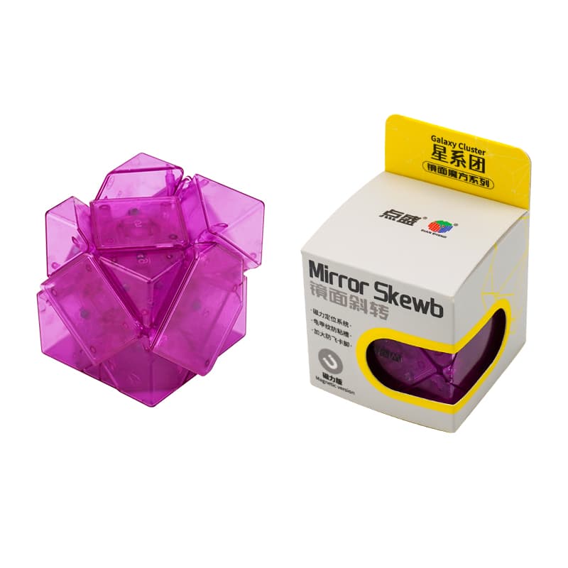 DianSheng Mirror Skewb Magnetic - Trans.Purple image 3