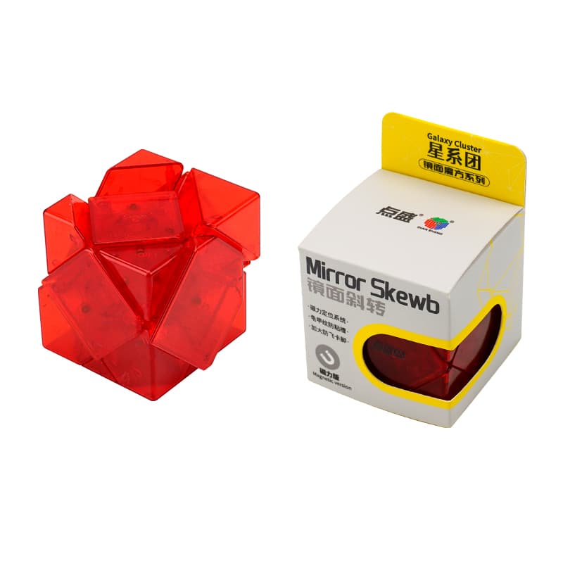 DianSheng Mirror Skewb Magnetic - Trans.Red image 3