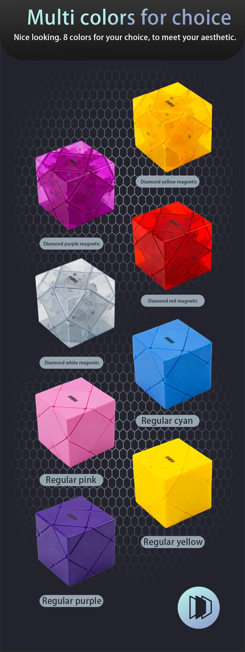 DianSheng Mirror Skewb Magnetic - Transparent image 7