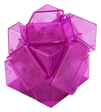 DianSheng Mirror Skewb Magnetic - Trans.Purple image 1