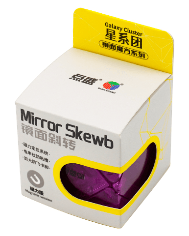 DianSheng Mirror Skewb Magnetic - Trans.Purple image 2
