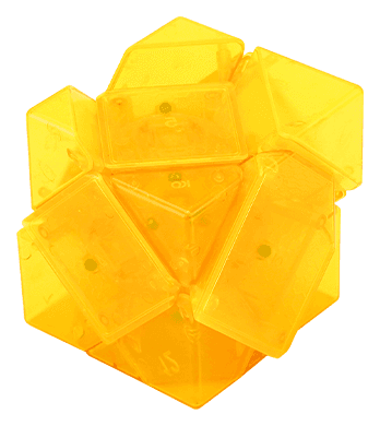 DianSheng Mirror Skewb Magnetic - Trans.Yellow image 1