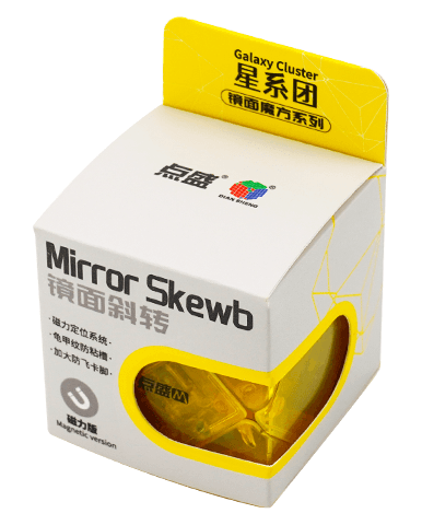 DianSheng Mirror Skewb Magnetic - Trans.Yellow image 2