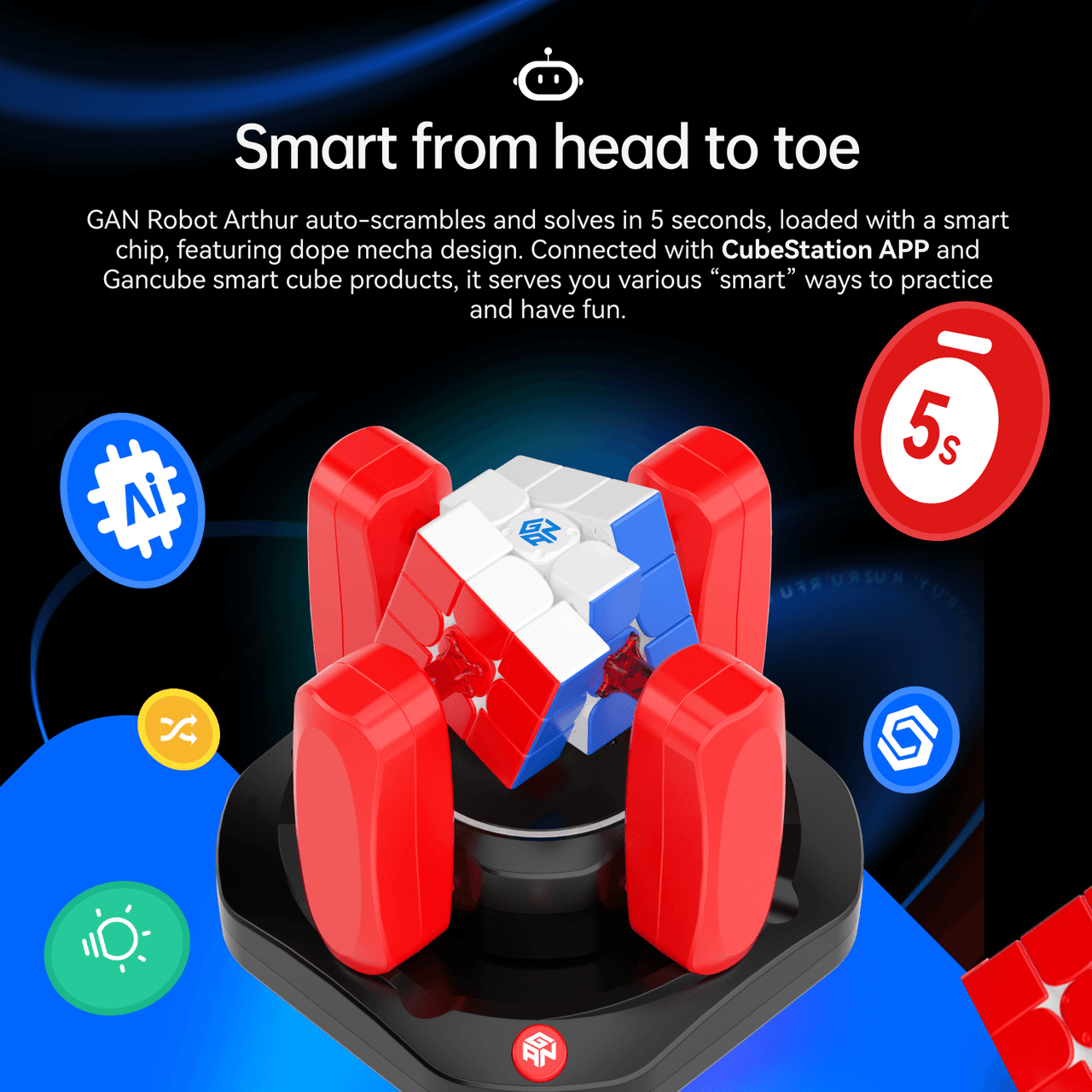 GAN Robot Arthur - Black-Red image 4