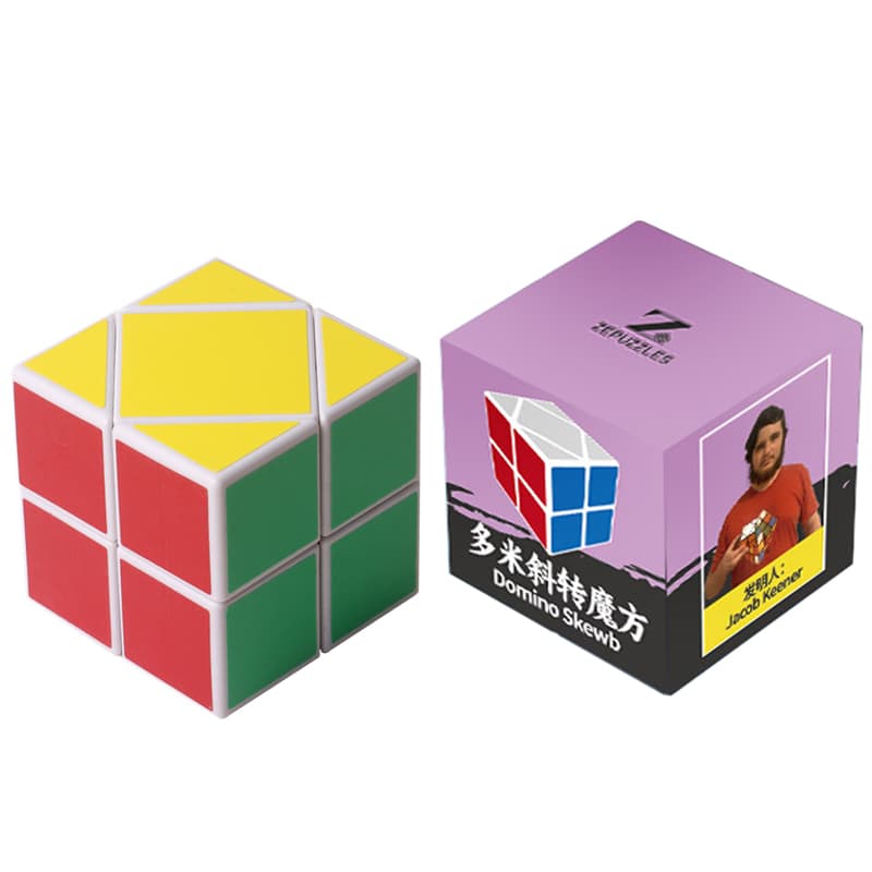 Zee Domino Skewb - White image 2