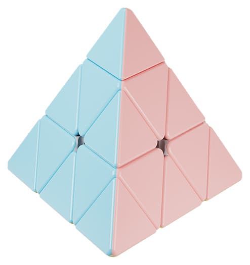 YJ Macaron Pyraminx - Stickerless image 1