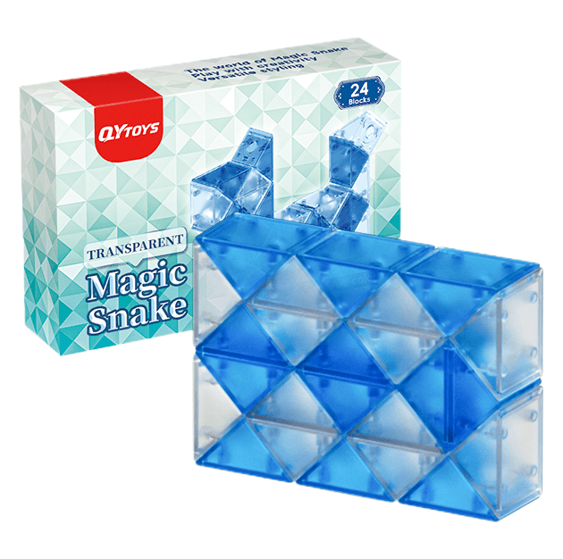QiYi 24-Block Magic Snake - Trans.Blue image 1