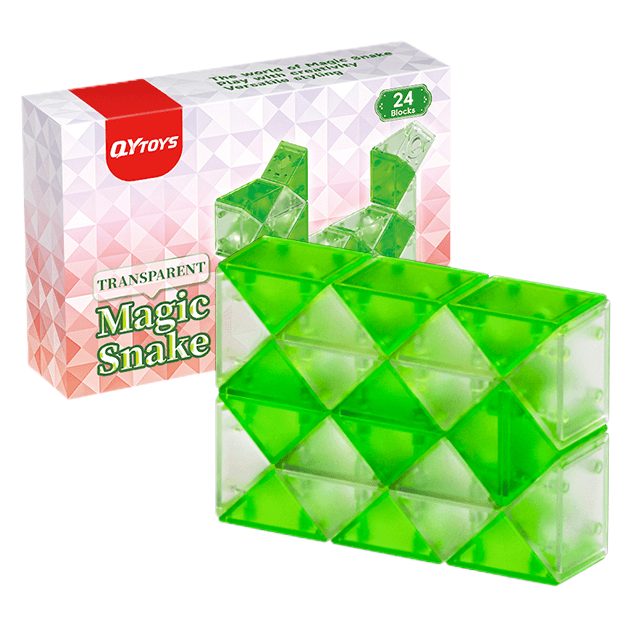 QiYi 24-Block Magic Snake - Trans.Green image 1