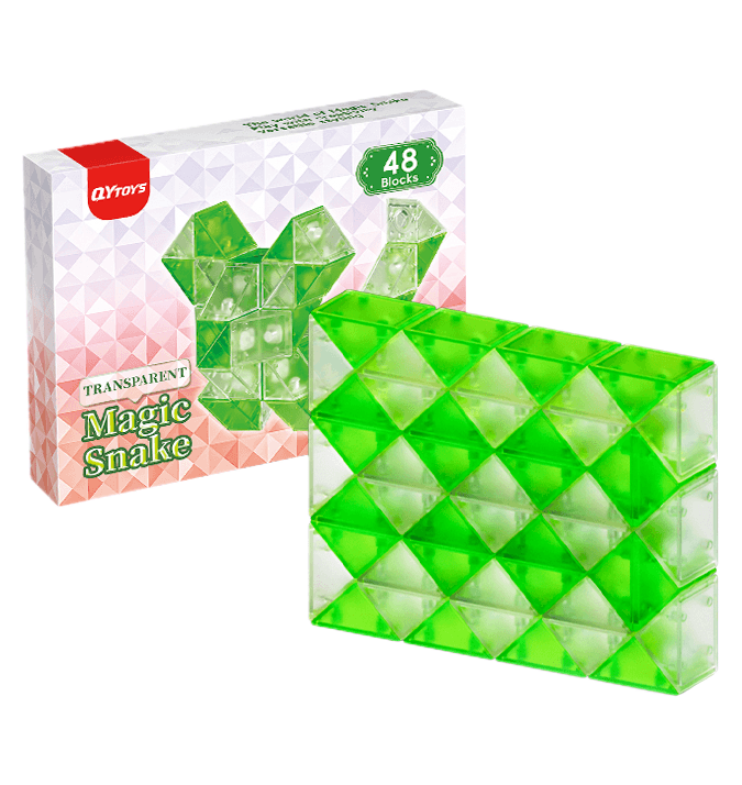 QiYi 48-Block Magic Snake - Trans.Green image 1