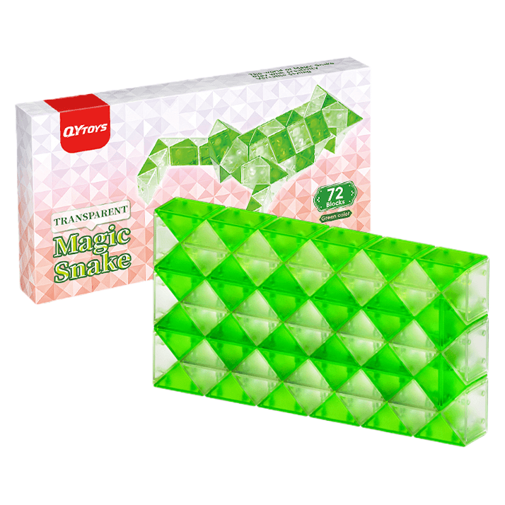 QiYi 72-Block Magic Snake - Trans.Green image 1