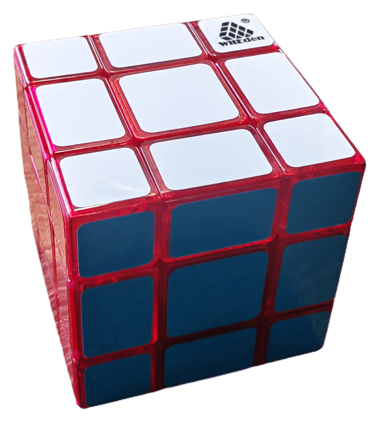 WitEden 3x3x3 Mixup Edge-rebuilt Cube - Trans.Red image 4
