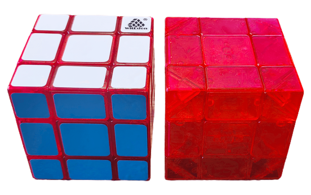 WitEden 3x3x3 Mixup Edge-rebuilt Cube - Trans.Red image 5