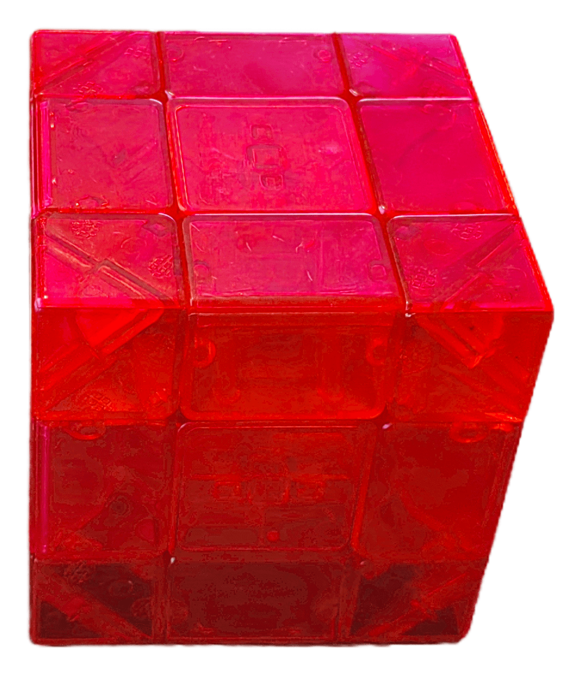 WitEden 3x3x3 Mixup Edge-rebuilt Cube - Trans.Red image 2