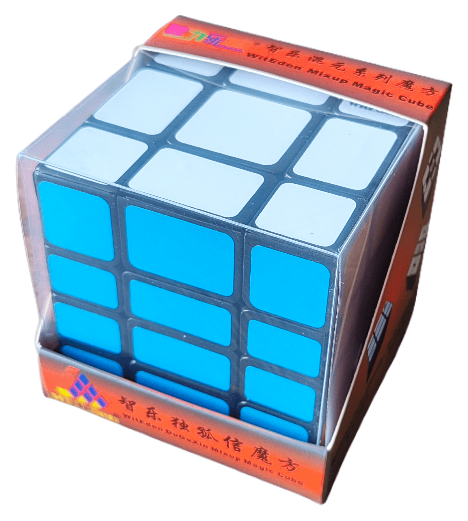 WitEden 3x3x4 Mixup Edge-rebuilt Cube - Black image 2