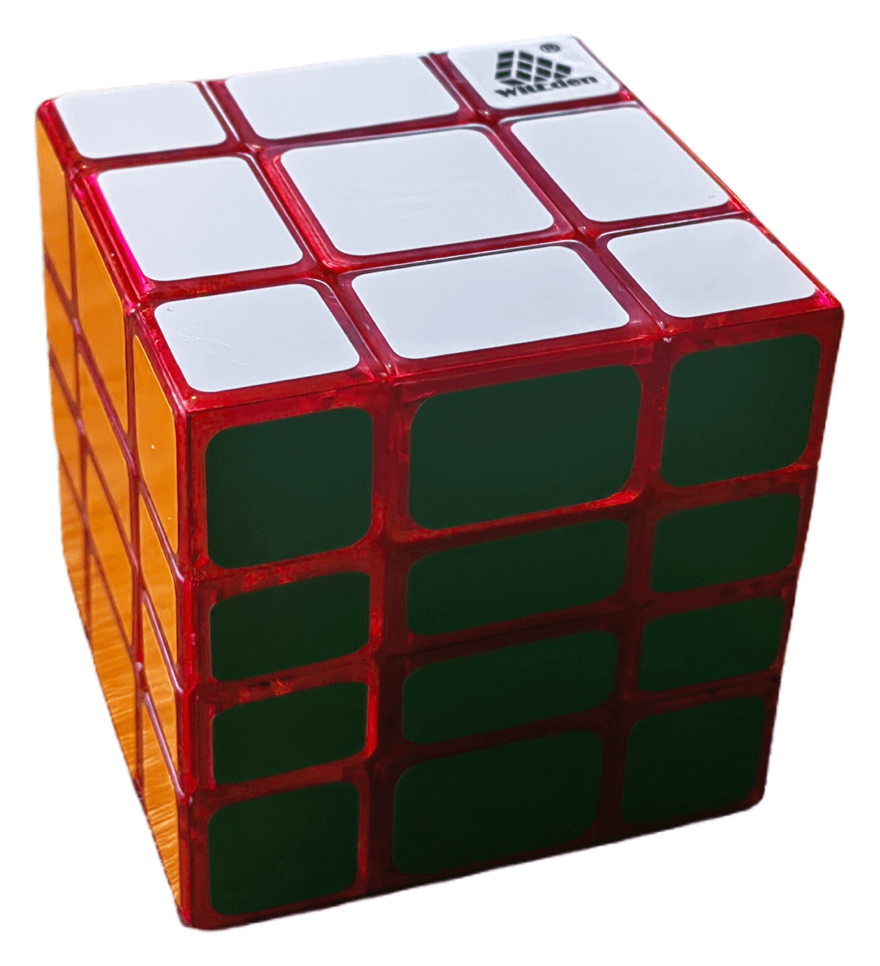 WitEden 3x3x4 Mixup Edge-rebuilt Cube - Trans.Red image 3