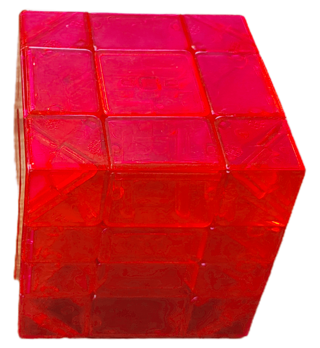 WitEden 3x3x4 Mixup Edge-rebuilt Cube - Trans.Red image 2