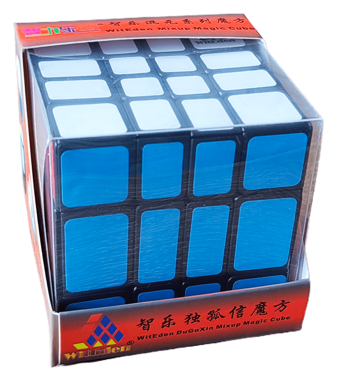 WitEden 4x4x3 Mixup Edge-rebuilt Cube - Black image 2
