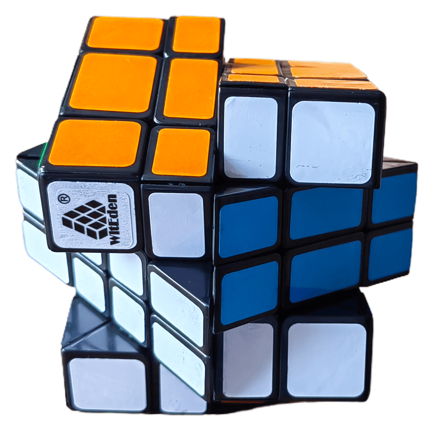 WitEden 4x4x3 Mixup Edge-rebuilt Cube - Black image 7