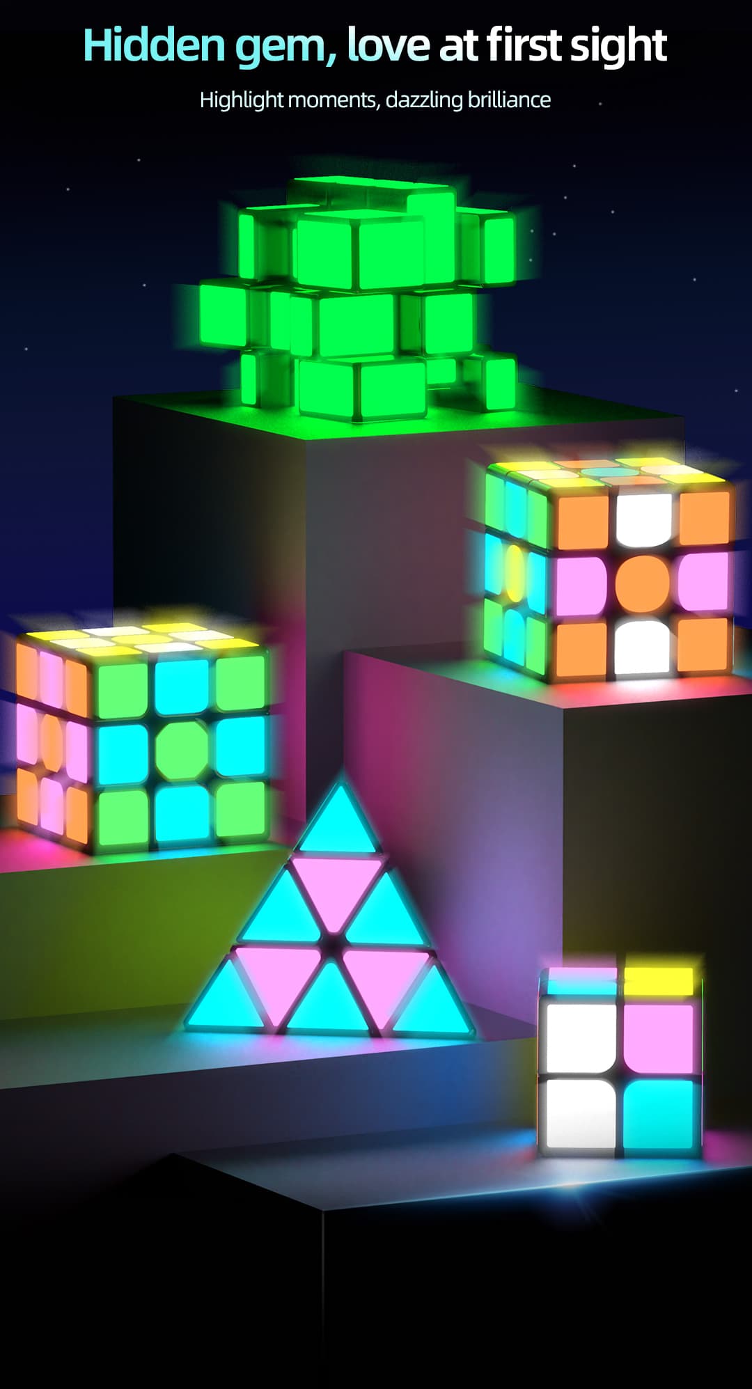 QiYi Magnetic 3x3 - Fluorescent Stickers image 10