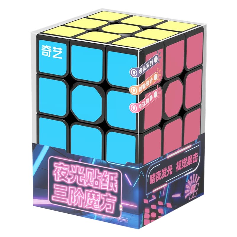 QiYi 3x3 - Fluorescent Stickers image 2
