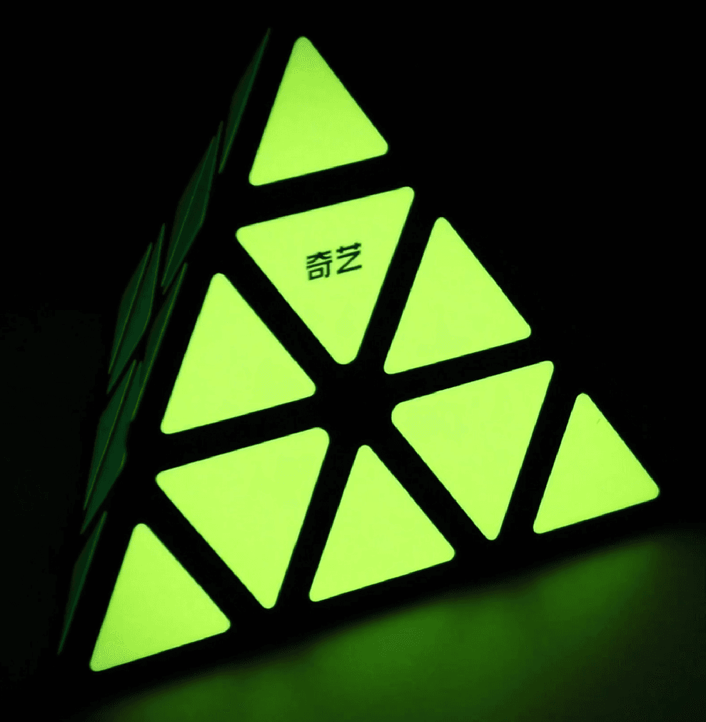 QiYi Pyraminx - Fluorescent Stickers image 3