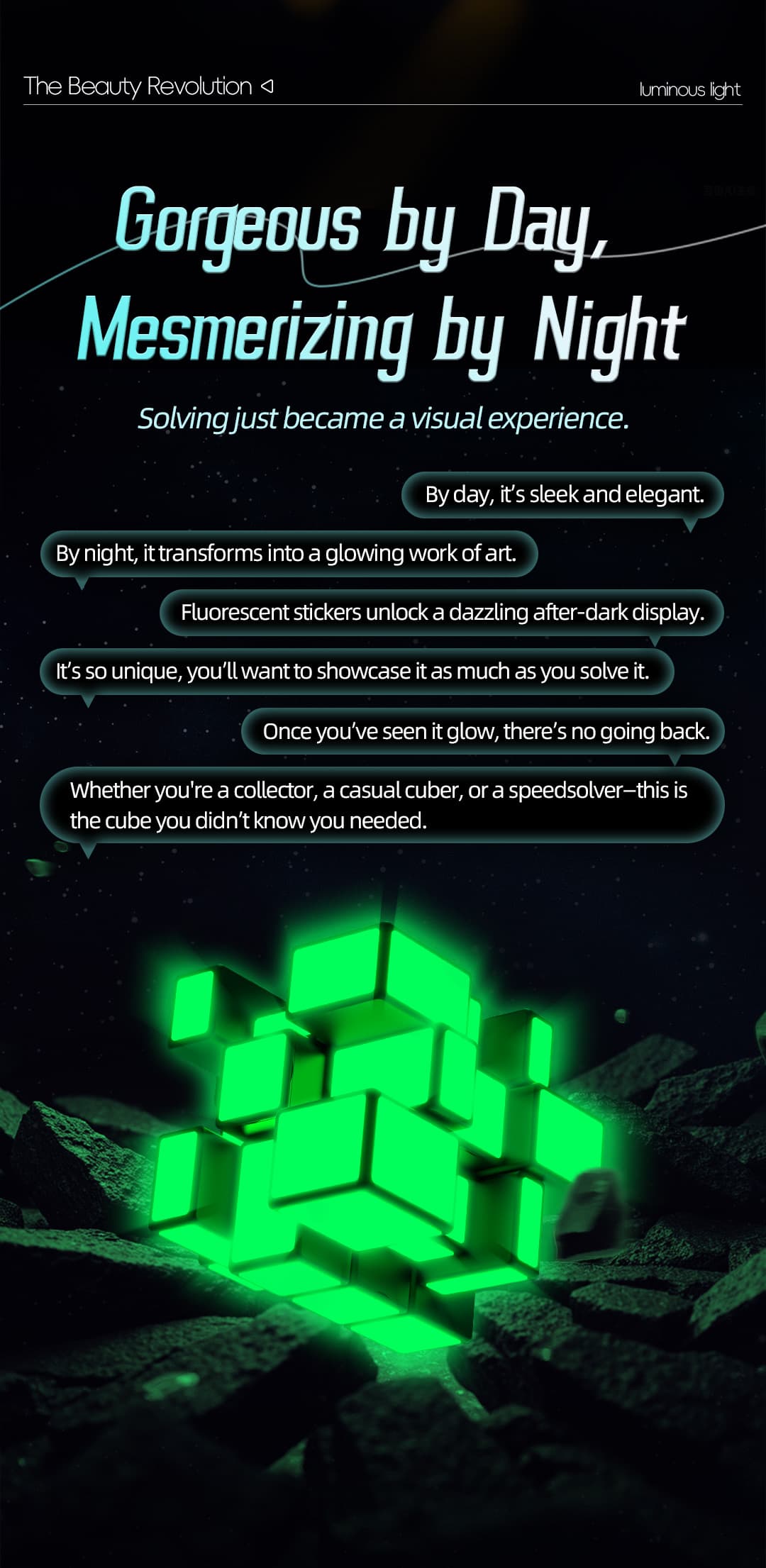 QiYi Pyraminx - Fluorescent Stickers image 6