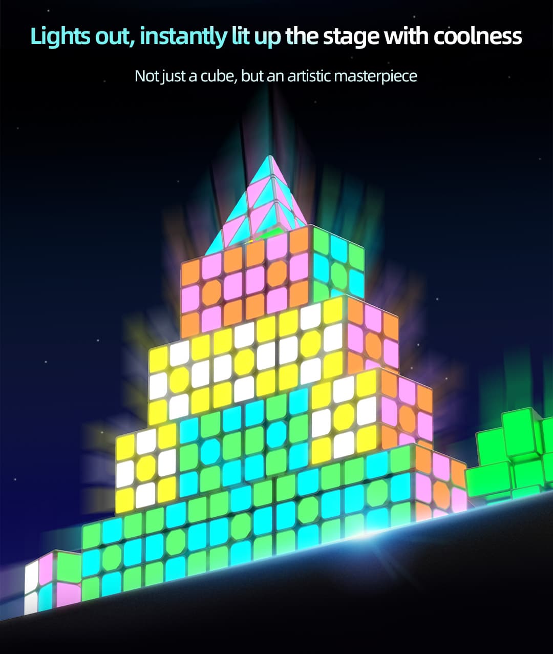 QiYi Pyraminx - Fluorescent Stickers image 10