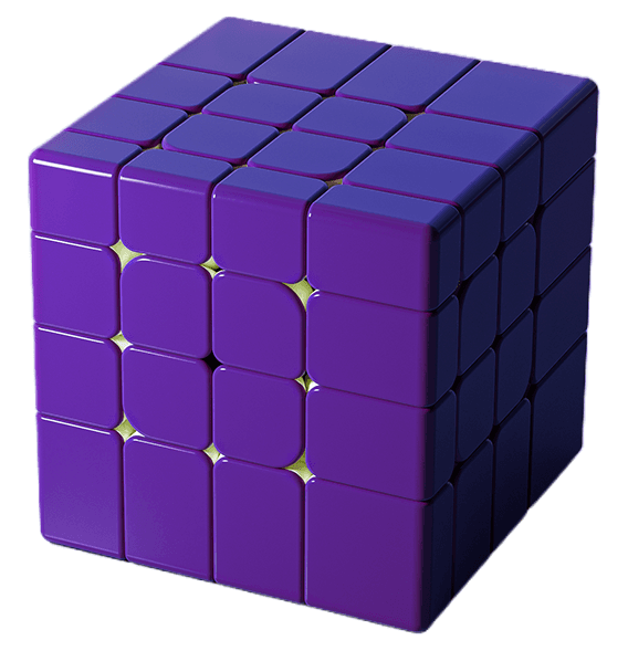 DianSheng Galaxy 4x4 Magnetic Mirror Cube - Purple image 1