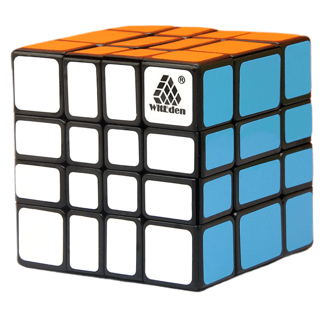 WitEden 4x4x3 Mixup Edge-rebuilt Cube - Black image 1