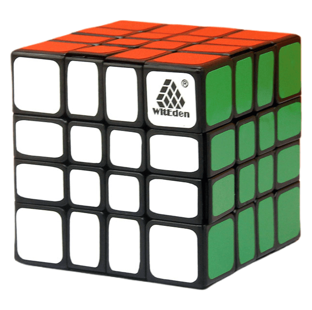 WitEden 4x4x4 Mixup Edge-rebuilt Cube - Black image 1