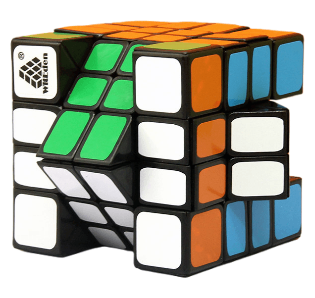 WitEden 4x4x4 Mixup Edge-rebuilt Cube - Black image 5