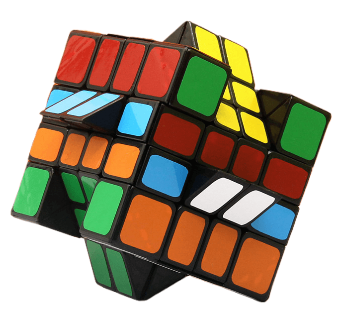 WitEden 4x4x4 Mixup Edge-rebuilt Cube - Black image 6