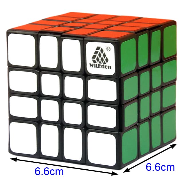 WitEden 4x4x4 Mixup Edge-rebuilt Cube - Black image 4