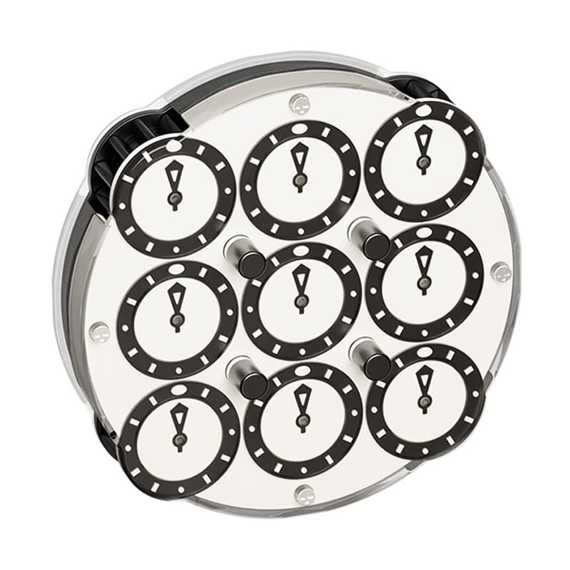 SengSo 4x4 Magnetic Clock - Black+White image 1