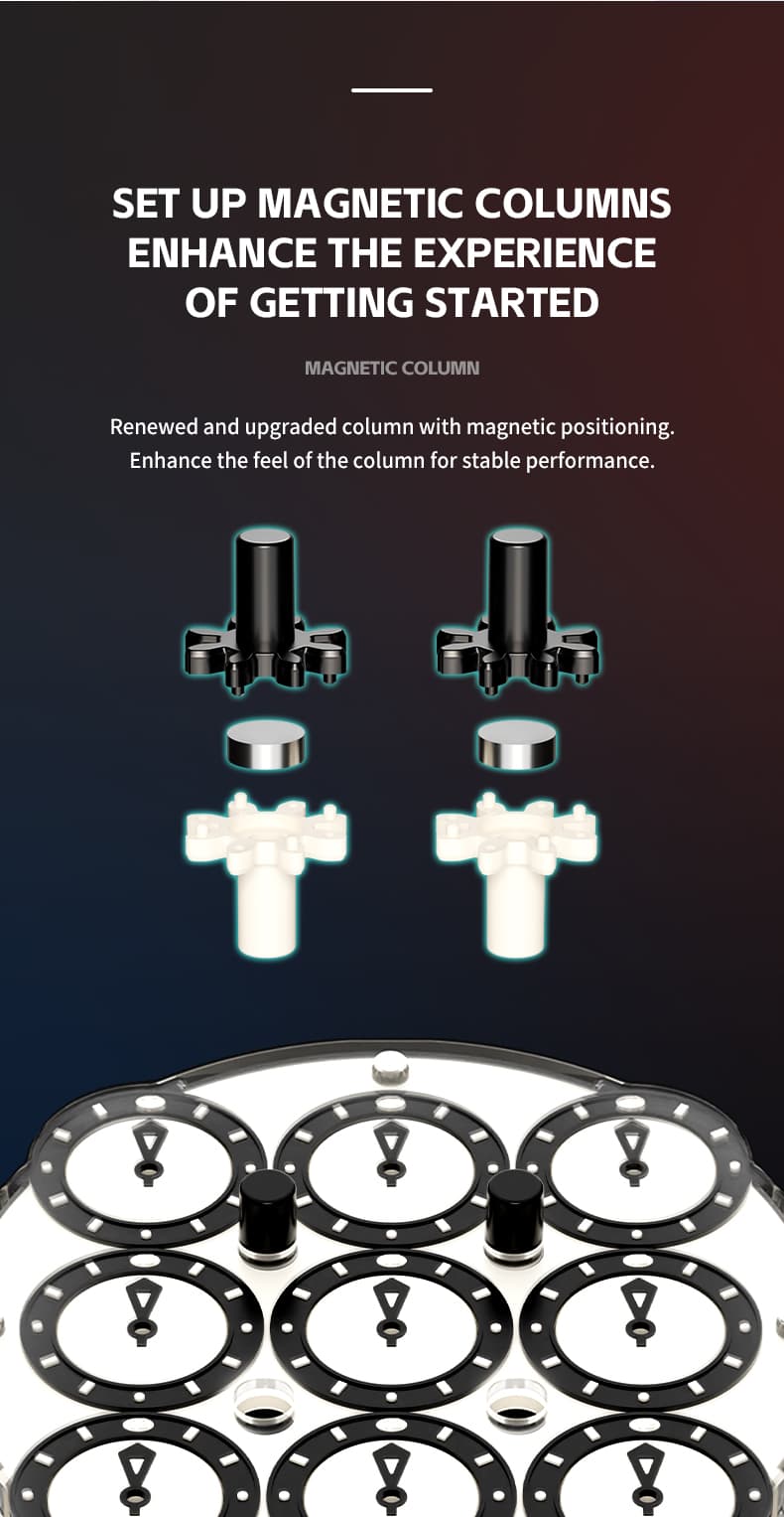 SengSo 4x4 Magnetic Clock - Black+White image 6