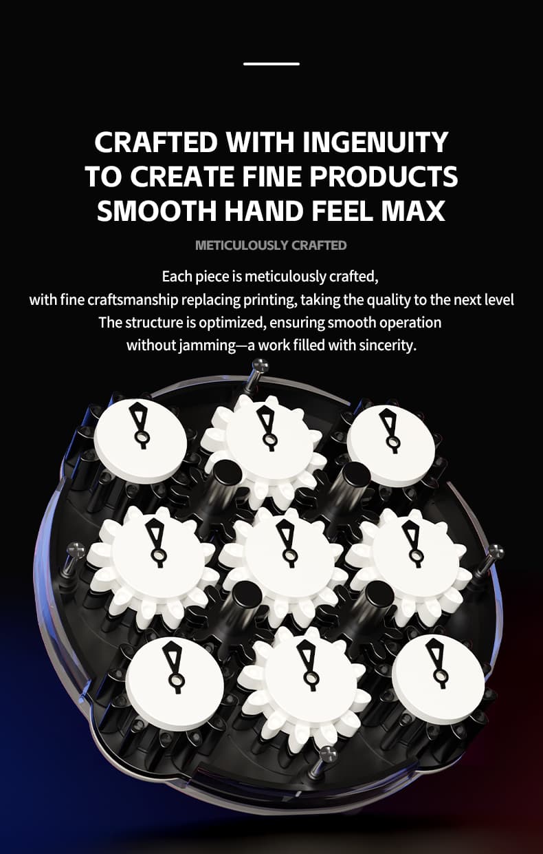 SengSo 4x4 Magnetic Clock - Black+White image 8