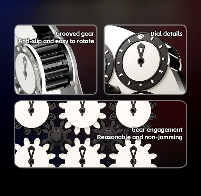 SengSo 4x4 Magnetic Clock - Black+White image 9