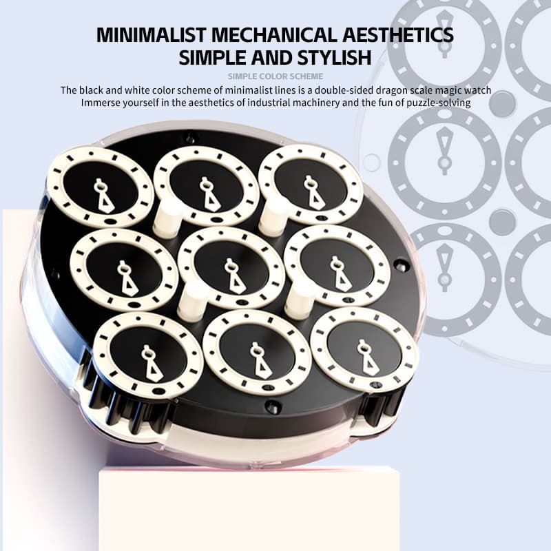 SengSo 4x4 Magnetic Clock - Black+White image 14