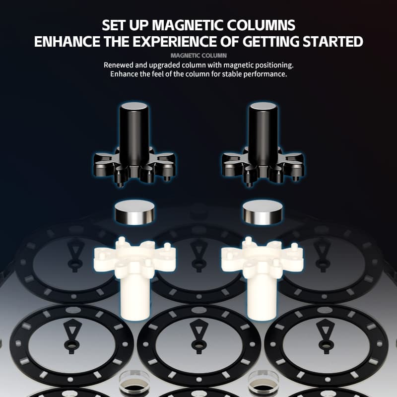 SengSo 4x4 Magnetic Clock - Black+White image 15