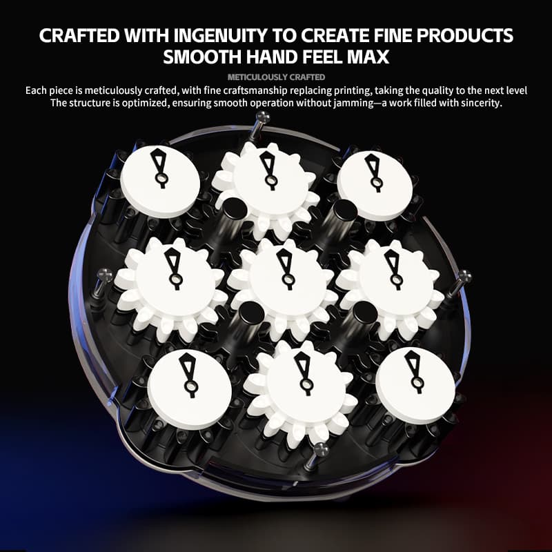 SengSo 4x4 Magnetic Clock - Black+White image 17