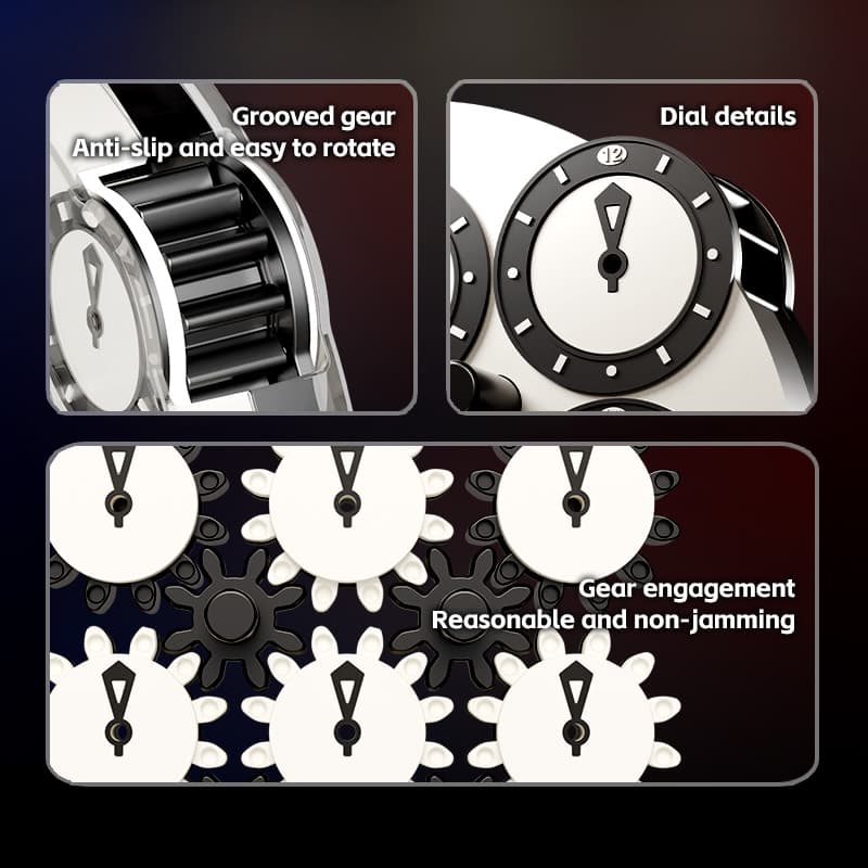 SengSo 4x4 Magnetic Clock - Black+White image 18