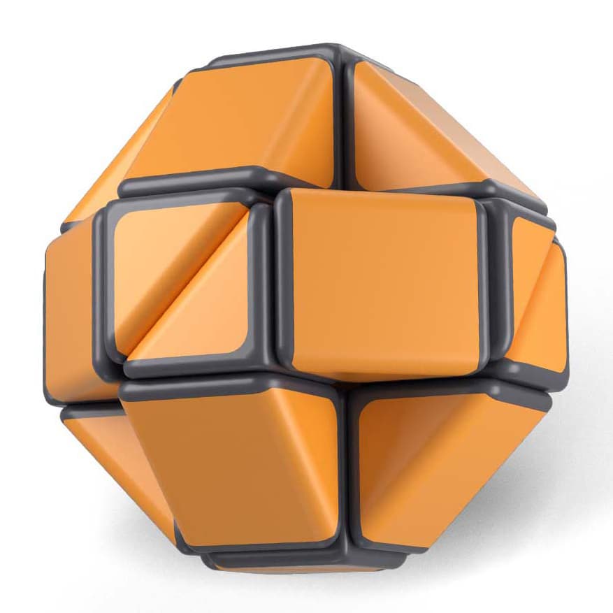 YJ Camping-Style 24-Block Magic Snake - Orange image 1