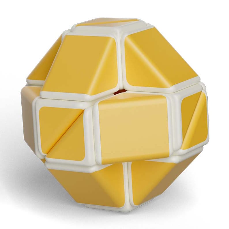 YJ Dopamine-Style 24-Block Magic Snake - Gold image 1