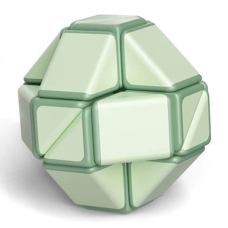 YJ Panda-Style 24-Block Magic Snake - White image 1