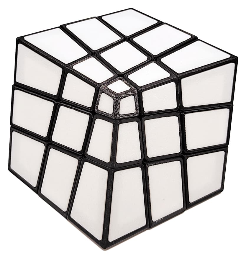 Zee Squished 3x3 Tiled - White image 1