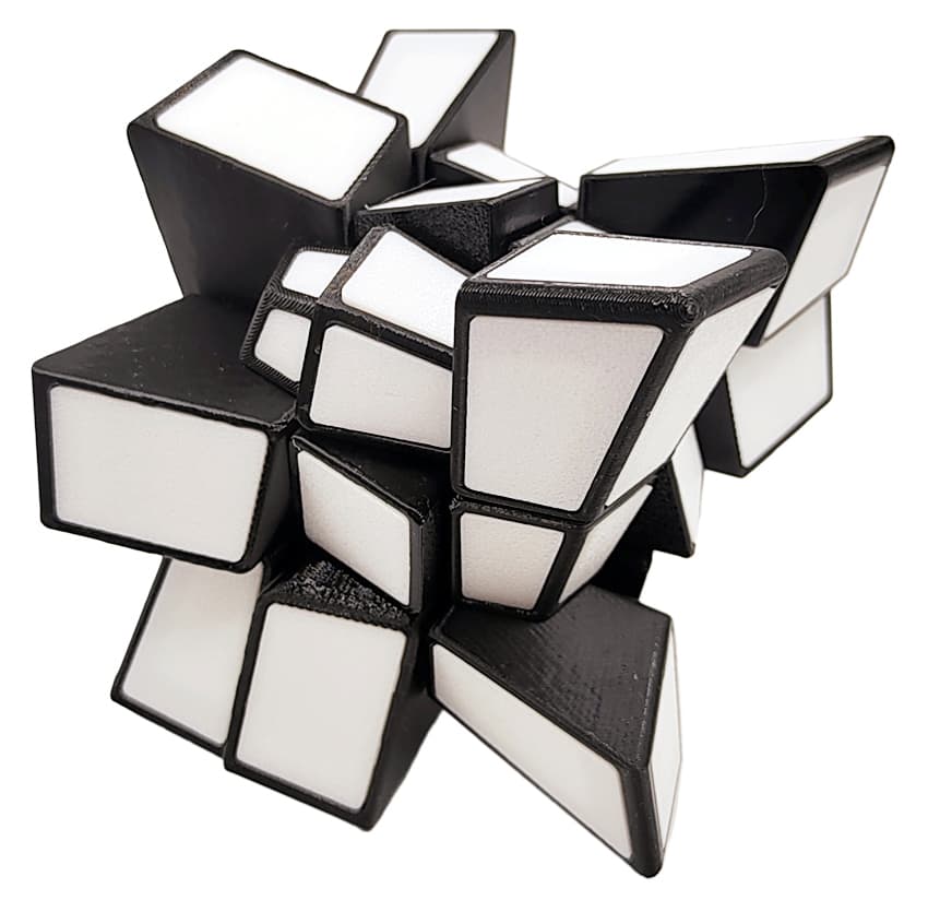 Zee Squished 3x3 Tiled - White image 3