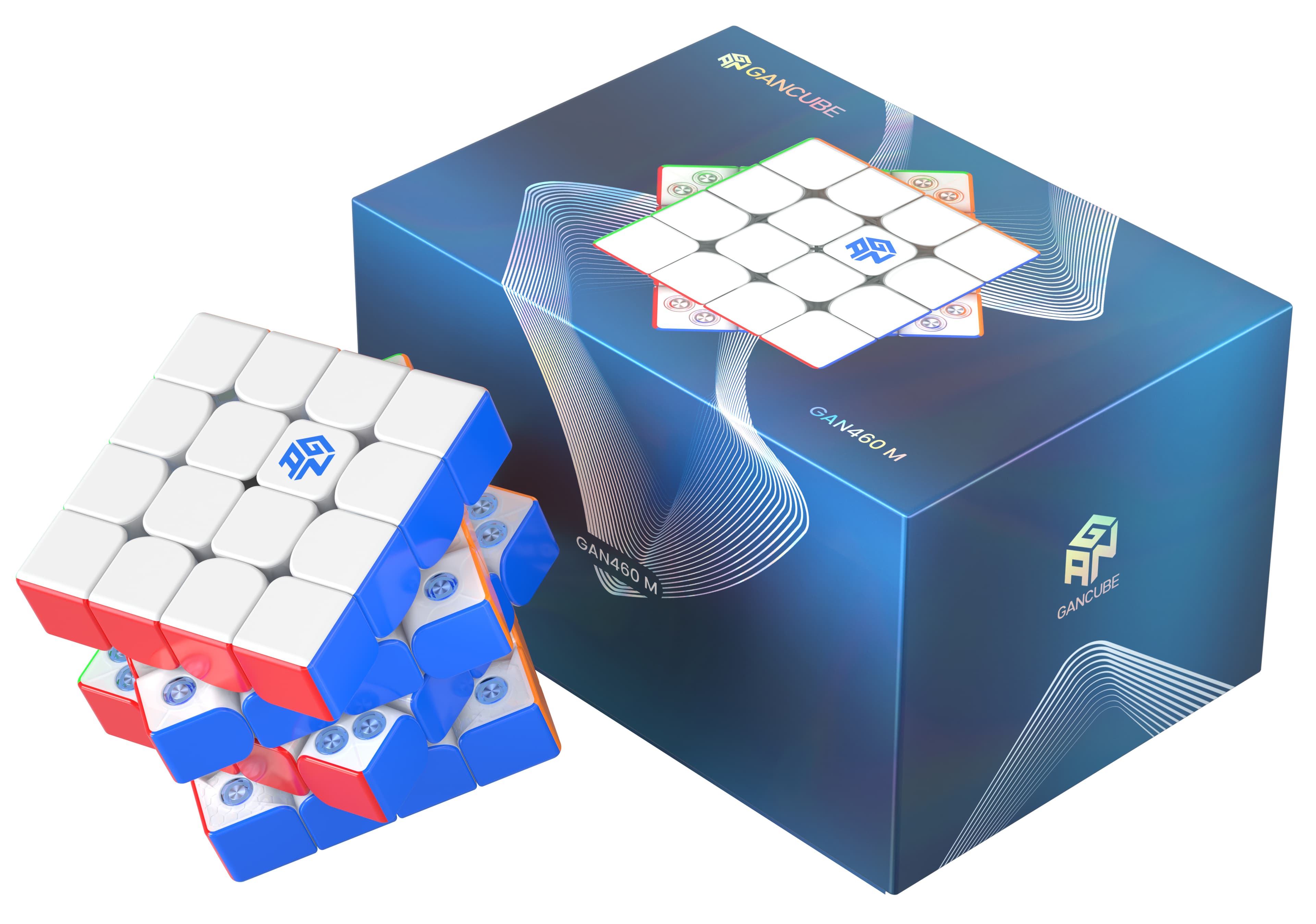 GAN 460 M 4x4 V2 Frosted - Stickerless image 4